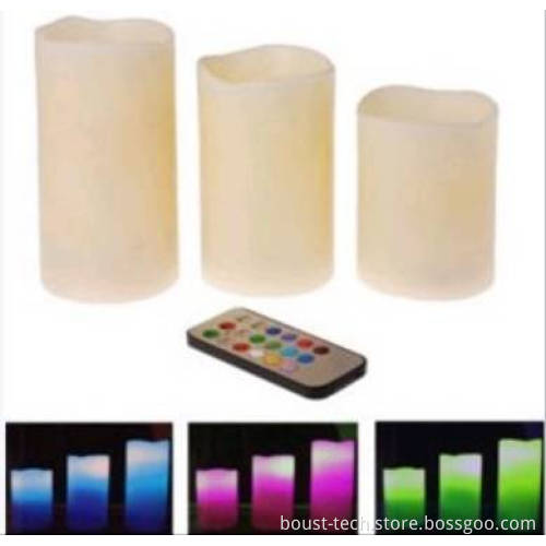 Boust Set of 3 Remote Control LED Light Candles